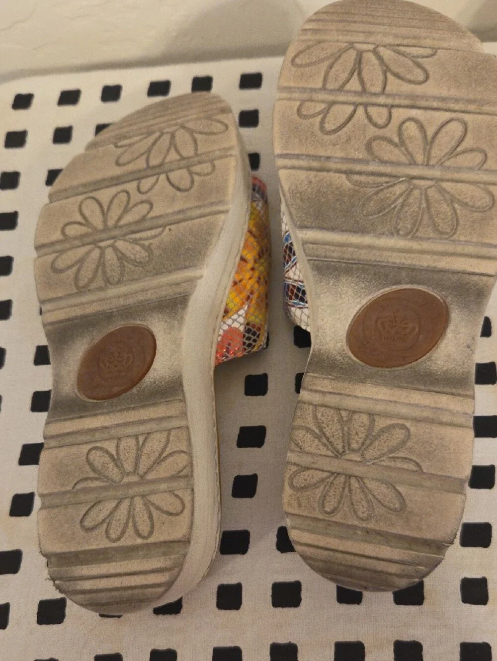 Born Multi-Color Floral Slide Mules - Picture 4 of 4